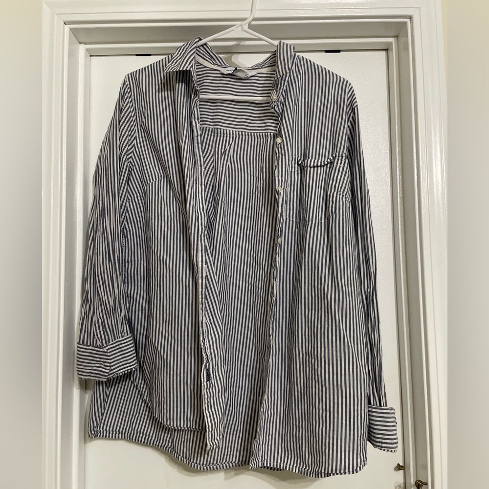 Old Navy Button Down Striped Shirt